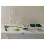 HURRICANE, GERMAN TRINKET TRAYS, ASHTRAYS, ETC.