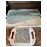 PLASTIC TRAY TRIVET, ETC.