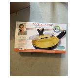 ANNA BOLARDI NEW 8" COVERED FRY PAN IN BOX