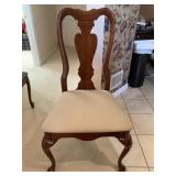 CHAIR WOOD & UPHOLSTERED