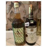 CANADIAN CLUB WHISKEY 1965 AND DEWARS SCOTCH
