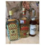 GORDONS DRY GIN, SOTHERN COMFORT AND BADEL STARY