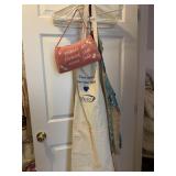 DOORKNOB PILLOW AND THREE APRONS
