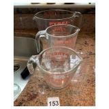 PYREX MEASURING CUPS