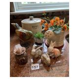 TEAPOT BUNNIES, BIRD, ETC.