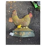 CAST IRON ROOSTER DOORSTOP