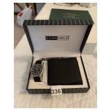 ENSEMBLE GIFT SET W/WATCH, WALLET & PEN