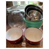STAINLESS MIXING BOWLS, ETC.