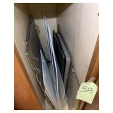 LOT OF COOKIE RACKS AND PANS