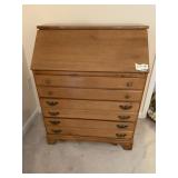 OFFICE DESK WITH FOLD DOWN TOP WITH THREE DRAWERS