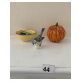 GOEBEL BIRD, PUMPKIN, ETC.