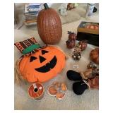 PUMPKINS CERAMIC, PLASTIC, ETC.