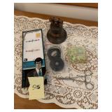 MENï¿½S KERCHIEFS, COIN BANK BELL, CHARGER, PRISM