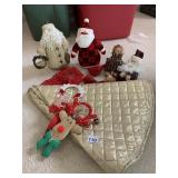 TREE SKIRT, SANTAS, ETC.