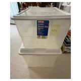 2 JUMBO BINS CLEAR VIEW