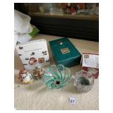 FITZ & FLOYD SALT & PEPPER, MIKASA DISHES, ETC.