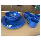 TIN PLATES, BOWLS, MUGS