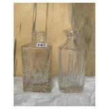 ROGASKA CRYSTAL DECANTER WITH FLORAL ETCHING NO