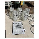 PITTSBURGH PIRATES COLLECTORS GLASS STEINS AND