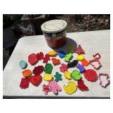 PLASTIC COOKIE CUTTERS INCLUDING KERMIT THE FROG