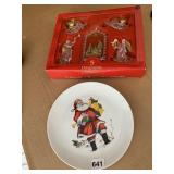 CHRISTMAS PLATE, CHRISTMAS ORNAMENTS