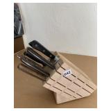 KNIFE BLOCK WITH KNIVES