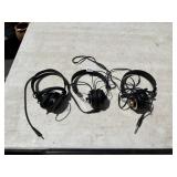 SONY HEADPHONES, 2 SETS OF PYRAMID HEADPHONES