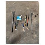 PLANT SUPPORTS. HAND RAKES, GARDENING TOOLS