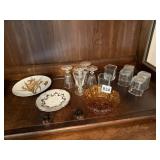 GLASSES, PLATES ETC.