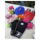 BOXING GLOVES, SHOWER SCRUBBING FLOWERS