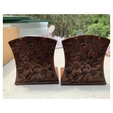 WOOD BOOKENDS
