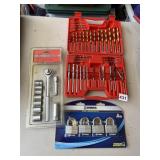 DRILL SET IN CASE, SOCKET NET, SET OF BRINKS PAD