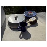 COVERED CAKE PLATE ETC.