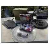 SPOTLIGHT, AM. FLAG, GLASS PLATE