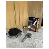 MESH HANGING BASKETS, SHAKER, PEELER, BASTING SET