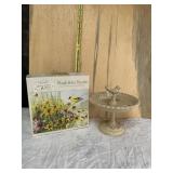 CAST IRON BIRD BATH DECORATION AND 750 PC PUZZLE,