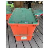 2 FLIP TOP STORAGE TOTES