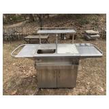 MEMBERS MARK STAINLESS STEEL OUTDOOR PREP TABLE