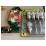 EXTENSION CORDS NEW AND ENERGY SMART BULBS