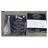 2 SPIRAL LIGHTED CHRISTMAS DECORATIONS