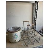 WINE BOTTLE CARRIERS AND CROCK POT