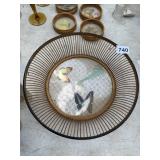 BUTTERFLY MOTIF BOWL AND COASTER SET