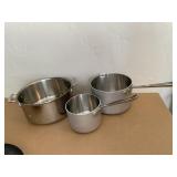 3 POTS INCL. ALL-CLAD