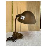 PITTSBURGH METAL ANTIQUE GOOSE NECK DESK LAMP