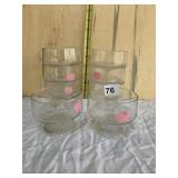 MATCHING GLASS DESSERT DISHES