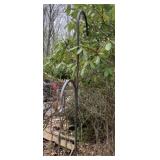 TALL HEAVY IRON DOUBLE SHEPHERDS HOOK