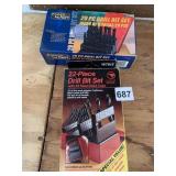2 DRILL BIT SETS NEW IN BOX