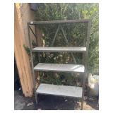 LIGHTWEIGHT 4 TIER METAL SHELF, COME LAST 2 HOURS