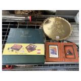 WENDELL AUGUST TRAY, 7 IN 1 GAME SET AND