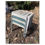 5 OUTDOOR PATIO SIDE TABLES